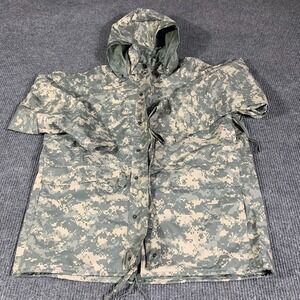 VTG Cold Weather Parka Jacket Mens L Gray Universal Digital Camo Y2K Military